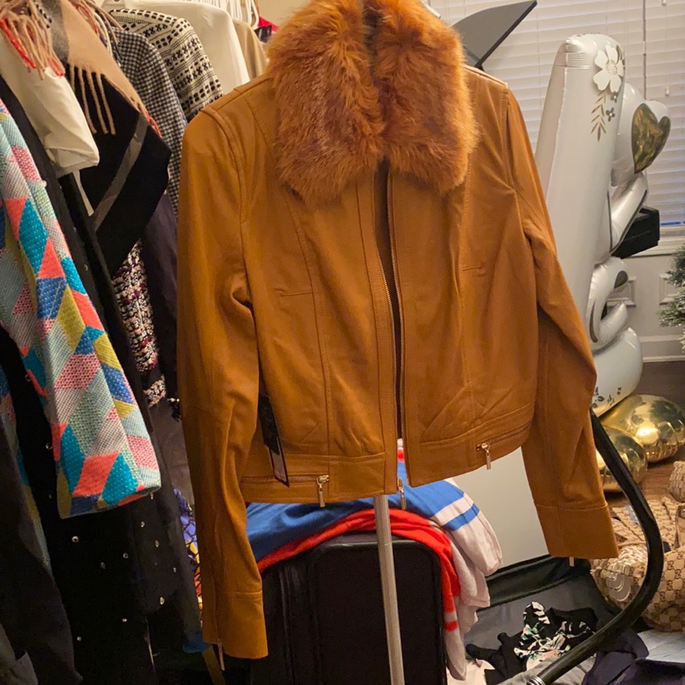 marciano brionna leather jacket